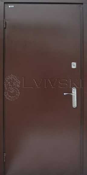 Вхідні металеві двері ТМ «Lvivski» серія «Technik» Тип-12